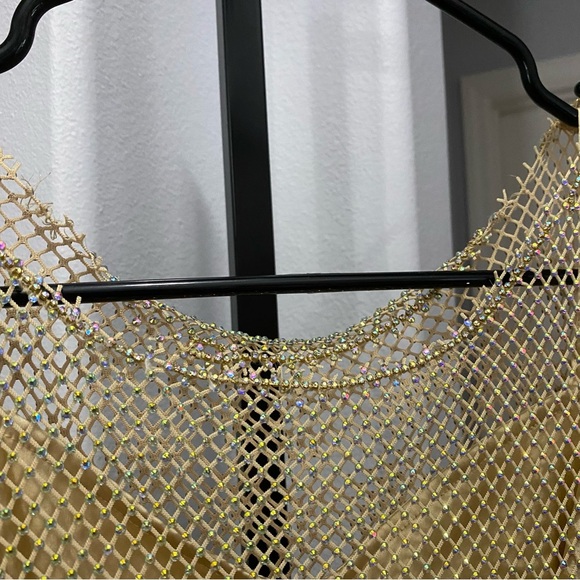 Show Me Your Mumu Iconic Mini in Nude Glitz Size XS Evening Cocktail NWOT - Picture 4 of 9